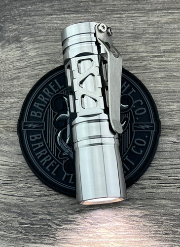 MACHINE FINISH TITANIUM BARREL 3 PICATINNY RAIL and QUANTUM DRIVER with RBG secondaries