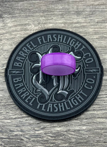 Turbo Glow UV Amethyst Barrel Ring