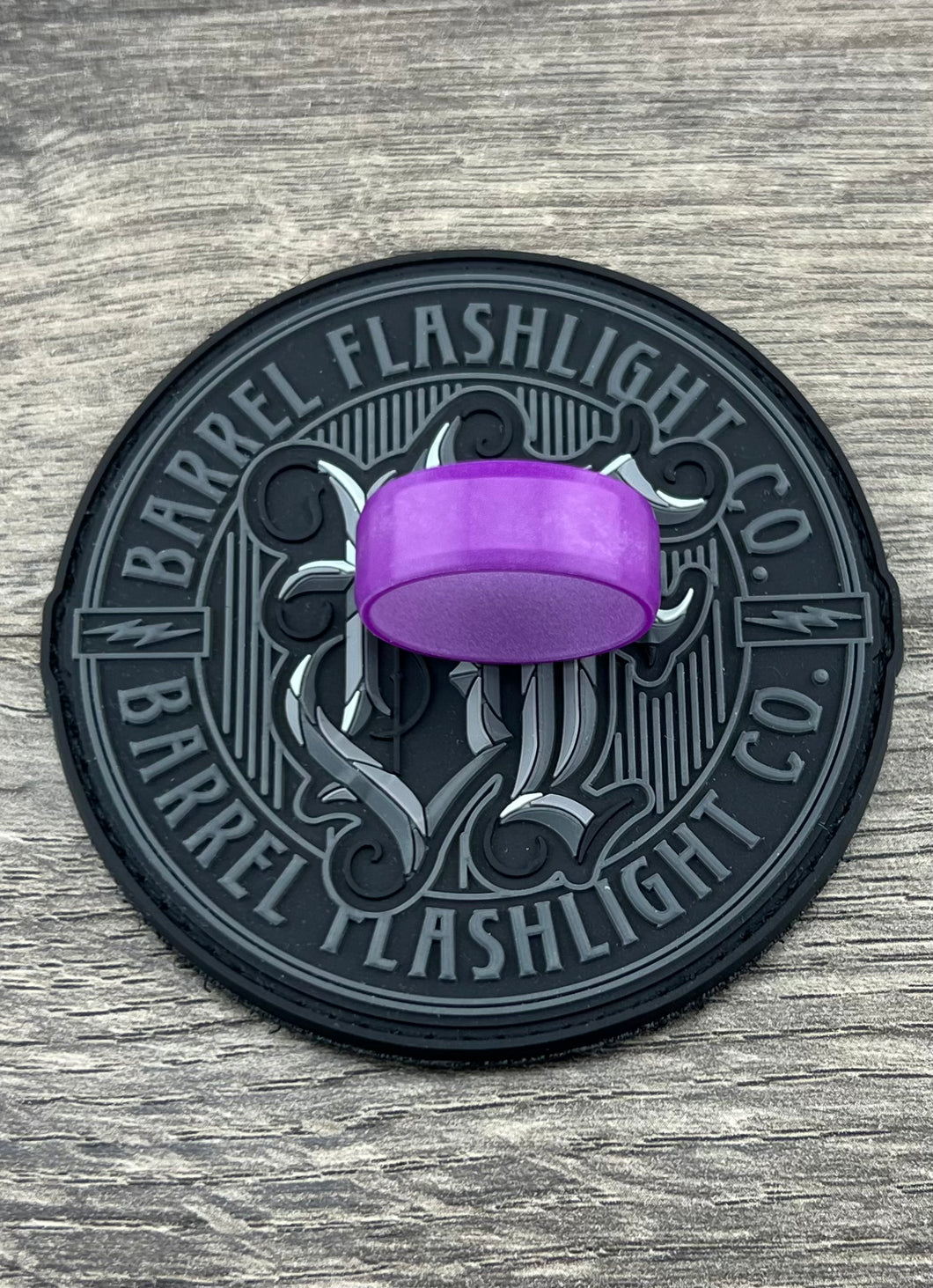 Turbo Glow UV Amethyst Barrel Ring