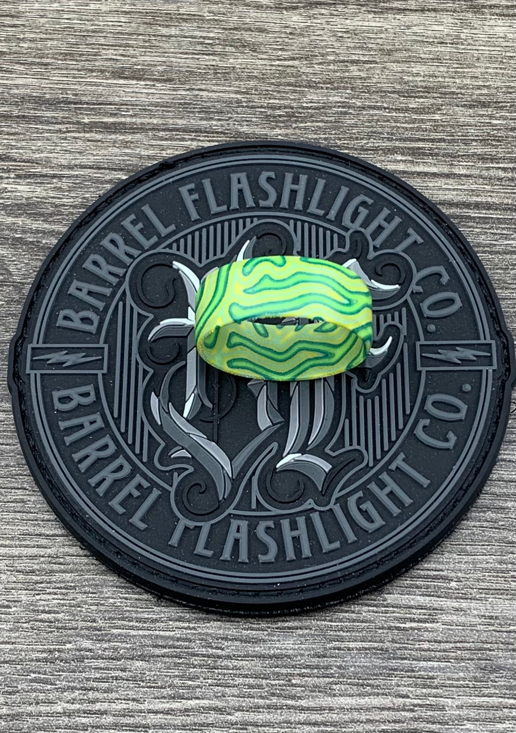 Lime Green Crazy Fiber Barrel Ring